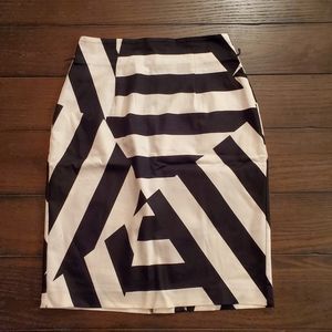 Black and White pencil skirt